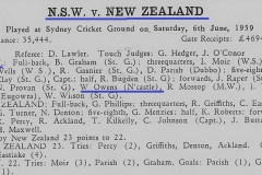Bill Owen NSW vs New Zealand 1959.