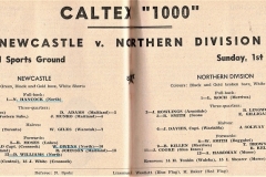 Newcastle vs Northern Division 1st May 1960.