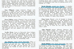Newcastle vs Great Britain Pen Pics 24th June 1979.