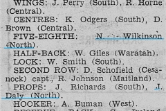 Newcastle vs West Division 25th April 1963.