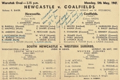 Newcastle vs Coalfields,5th May 1947 (2)