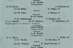 Newcastle vs Coalfields 1956.