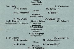 Newcastle vs Coalfields 1956.