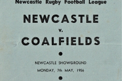 Newcastle vs Coalfields Cover 1956.