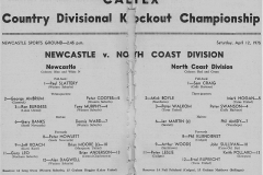 Newcastle vs North Coast 12th April 1975.