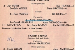 Newcastle vs North Sydney 4th July 1964.
