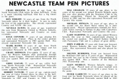 Newcastle vs GB Pen pics 1984.