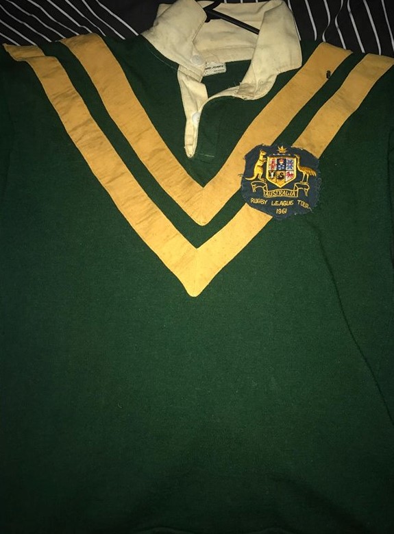 Bill Owen 1961 Australian Test Jumper.Thanks to the Owen Family.