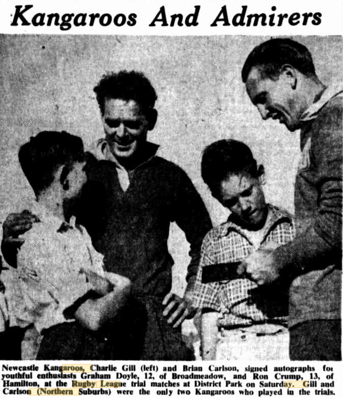 Charlie Gill and Brian Carlson 1953.
