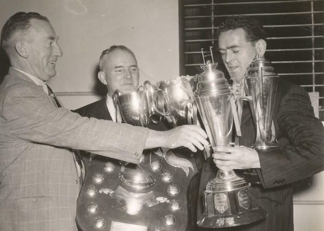 Charlie Gill receiving Trophies for Season 1953.