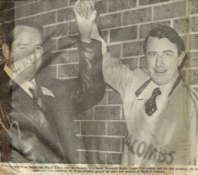 Peter Anderson and Neville Wran 22nd July 1978.