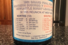 Bottle of Port commemorating the 1962 GF.