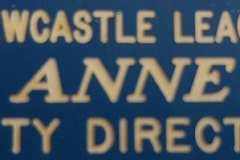 Anne Hancock Leagues Club Badge.