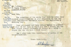 Letter to Bob Crane from North's committee