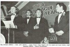 Craig Higgins Player of the Year 1984.