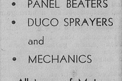 Ernie Eyre Panel Beaters 1962.