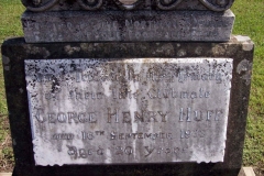 George Huff's Headstone at Sandgate.