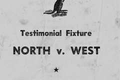 Testimonial North vs West, District Park 1950.