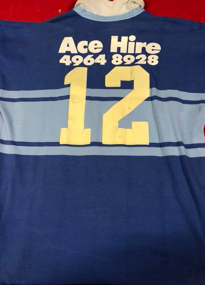 Wayne Franklin's playing jersey from 1999.